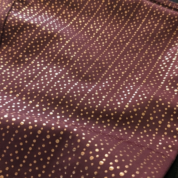 SPANX Booty Boost Metallic Mist Wine/Rose Gold Size 2X Plus 7/8 Leggings‎ - Picture 4 of 5